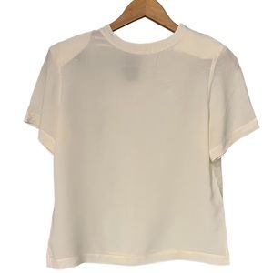 Westbound 100% silk with shoulder pods ivory top.